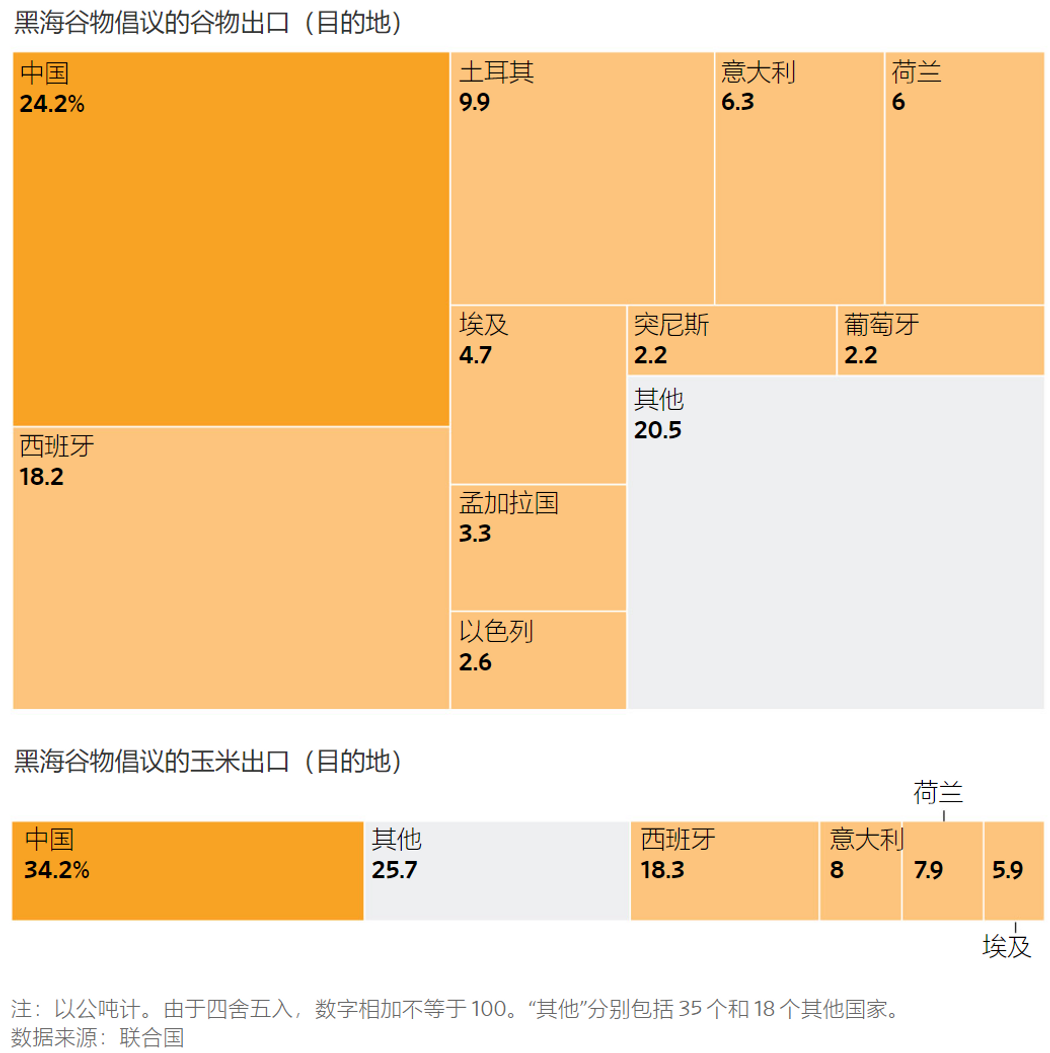 俄罗斯退出黑海谷物倡议的代价：恐危及与中国、土耳其的关系