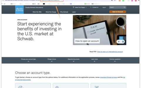 嘉信证券（Charles Schwab）开户保姆级教程
